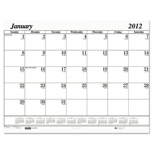 House Of Doolittle Monthly Desk Pad Calendar Refill for Deluxe Padded &amp; 4