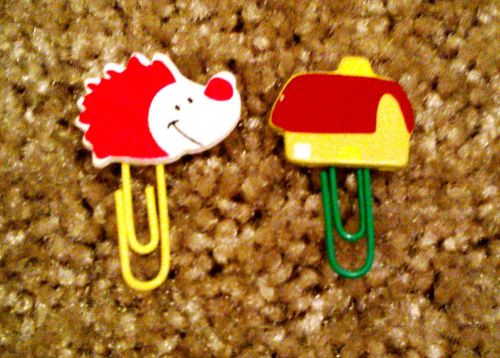 Cute handmade paper clips (2pcs) for sale