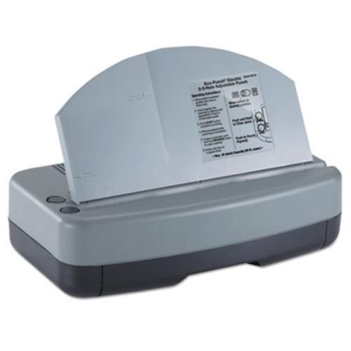 Officemate 90115 Electric 2-3 Hole Adjustable Eco-punch, 9/32&#034; Hole Diameter,