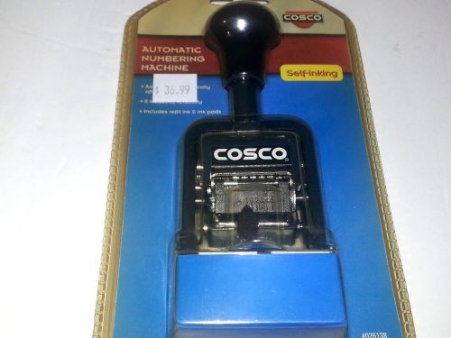 # cosco 2000 plus automatic numbering machine 6 wheels self-inking 026138 - new! for sale