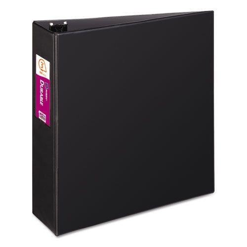 Durable binder with slant rings, 3&#034; capacity, black for sale
