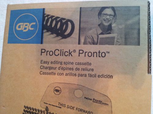 GBC ProClick 5/16&#034; Navy Binding Spine Cassettes 32 Ring (100pc) Free Shipping