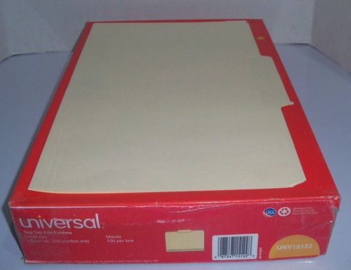 100 Universal File Folders UNV 15122