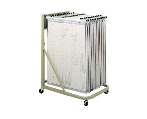 Safco mobile blueprint rack, document stand for sale