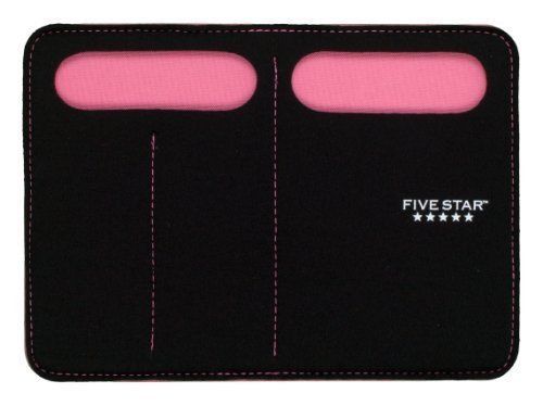 Five Star Magnetic Storage Pocket, Neoprene, Black/Pink (72248)