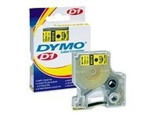 DYMO D1 - Self-adhesive label tape - black on yellow - Roll (0.5 in x 23 f 45018