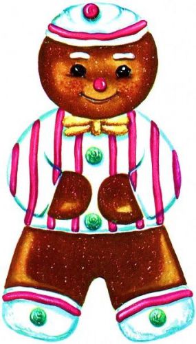 30 Custom Vintage Gingerbread Man Personalized Address Labels