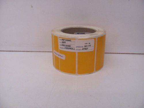 ASL KP122440 YELLOW LABELS 3&#034; X 1.5&#034; 1000 COUNT NNB!!!
