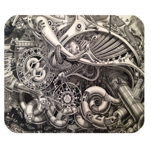 Steampunk Custom Mouse Pad Anti Slip with Rubber backed and top Polyester