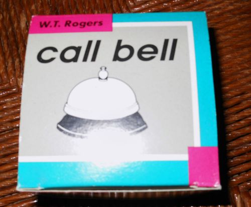 NEW W.T. Rogers Call Bell Ringing Counter Bell FAST SHIPPING! SILVER &amp; BLACK