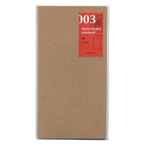 Midori Traveler&#039;s Notebook (refill 003) blank