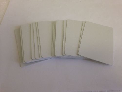 100 x CR80 .30 Mil Graphic Quality Blank White Pearl PVC Credit Card ID PRINTER