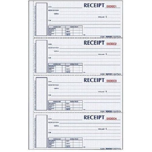 Rediform Hardbound Numbered Money Receipt Books