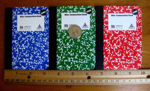 Sewn! Mini Composition Notebooks Pocket Journal Memo Pad Lined Little Miniature