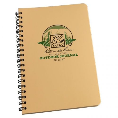 Rite in the rain 1773t all-weather outdoor journal, tan for sale