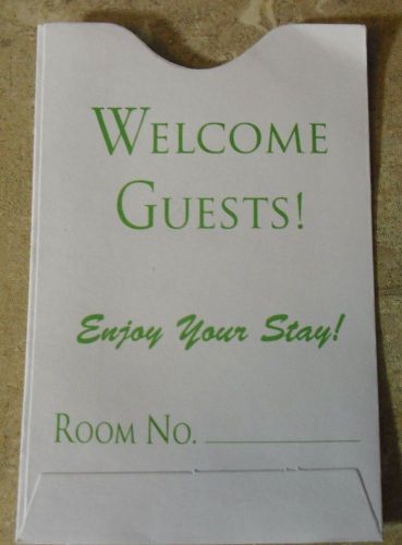 Welcome Guest Generic Hotel Keycard Envelopes - Case of 500