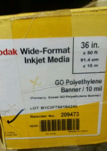 Kodak banner wide format inkjet  media 36 x 50 ft