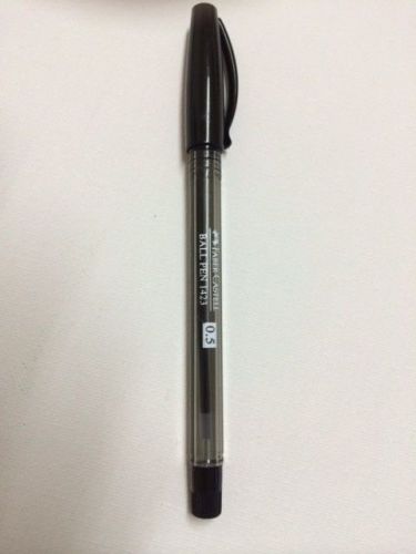PEN BLACK INK , BARREL FABER-CASTELL 1423 BALL POINT PEN size 0.5mm.