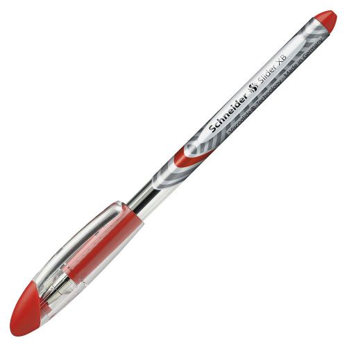 Stride Slider Xb Viscoglide Ballpoint Pens - Red Ink - Clear Barrel (stw151202)