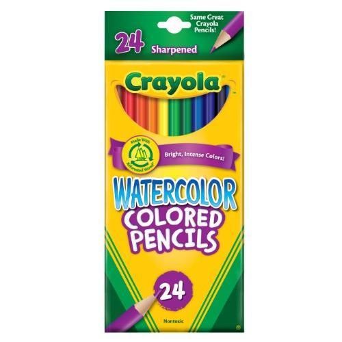 Crayola 24ct Watercolor Colored Pencils New