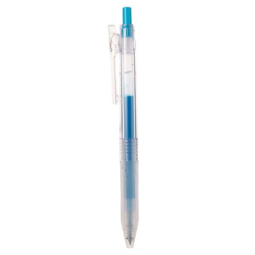 MUJI MoMA Gel ballpoint pen knock type 0.5 LIGHT BLUE from Japan New