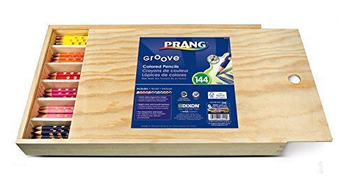 Prang Groove Colored Pencils - 3.3 Mm Lead Size - Assorted Lead - 144 (dix28144)
