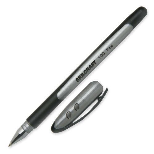 Skilcraft 100 Ballpoint Stick Pen - 0.7 Mm Pen Point Size - Black (nsn4220312)