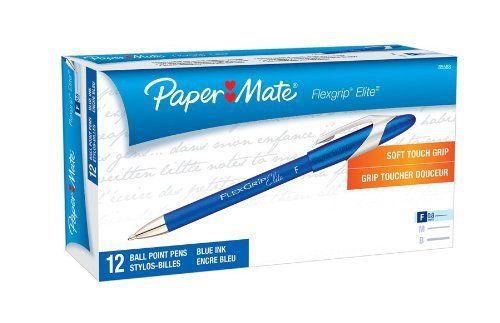 Paper Mate Flexgrip Elite Ballpoint Pen - Fine Pen Point Type - Blue (pap85588)