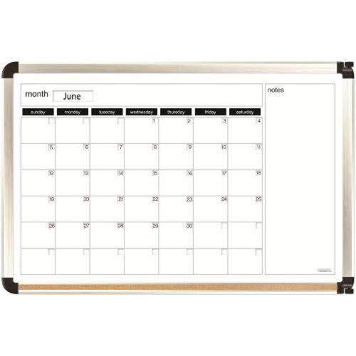 Board Dudes 23inx35in Aluminum Framed Perpetual Dry Erase Calendar Board (13869)