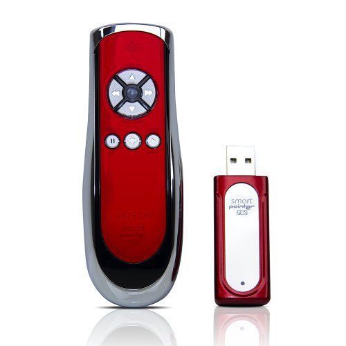 Satechi SP400 Smart-Pointer (Red) 2.4Ghz RF Wireless Presenter with Mouse Funct