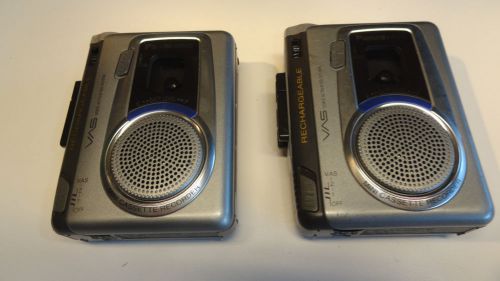T2:  Lot of 2 Panasonic RQ-L50 Handheld Cassette Voice Recorder