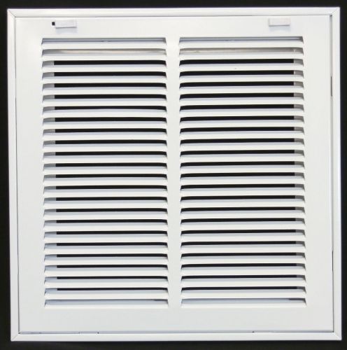 12w&#034; x 12h&#034; return filter grille - hvac vent cover - flat stamped face for sale
