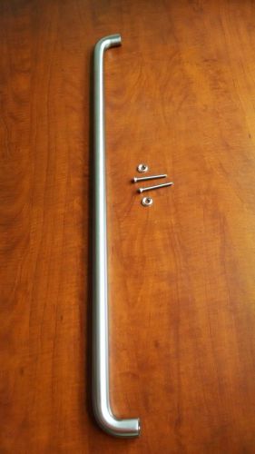 New stainless steel door push 1&#034; diameter x 32&#034; c to c  thru bolt mounting for sale