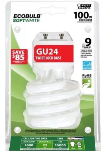 Feit Electric BPESL23T/GU24 100-Watt Equivalent GU24 CFL Bulb