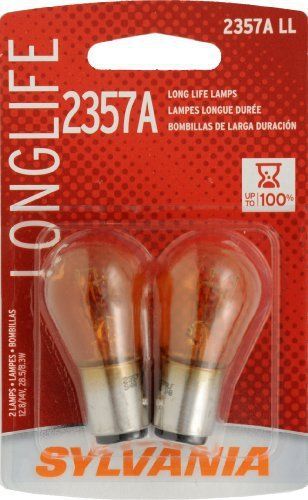 Sylvania 2357A LL Long Life Miniature Lamp (Amber)  (Pack of 2)