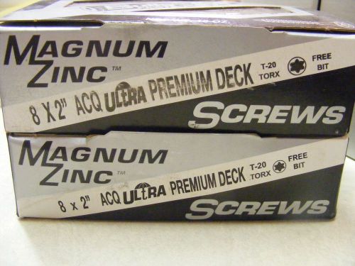 #8 x 2&#034; ultra premium  deck screws 2- 1 lb boxes  -  approx. qty 284 for sale