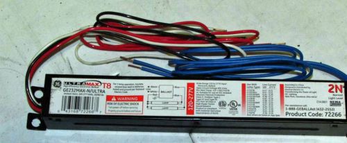 1 new  ge ultra max n 72266 ballast  ge232max-n/ultra, 120/277v  for 1or 2 lamps for sale