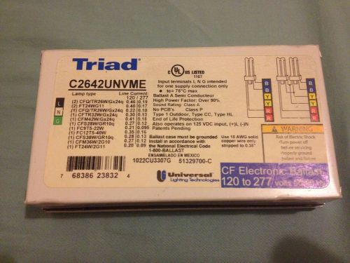 Triad ballast c2642unvme universal compact flourescent ballast kit free shipping for sale