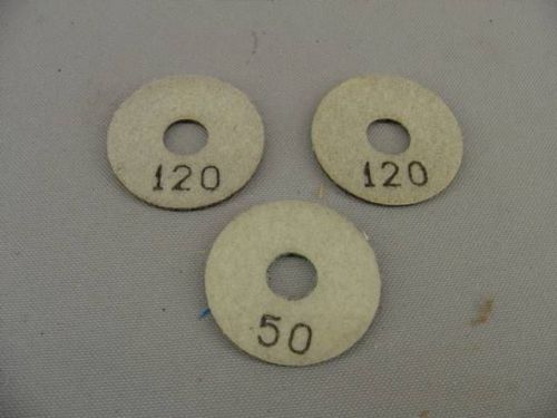 2” Diamond Polishing Disc/Pads – #50 &amp; 120 3 Pieces (#290X3)