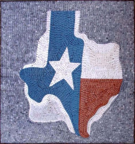 Customized Texas Maps Mosaic