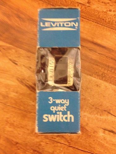Vintage Leviton 3-Way Quiet Switch 15A-120V AC - New In Package
