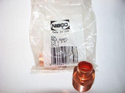 Nibco 1/2&#034;x3/4&#034; Male Reducing Adapter 5P028