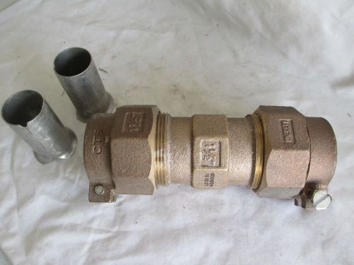 1 1/2&#034; Brass Pack Joint Compression Water Service Union - Legend #313-217 - NEW