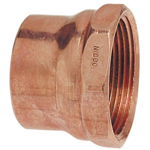 1-1/2&#034; FEMALE ADAPTER C X F DWV COPPER CL903 (LOT OF 5) FREE - 45 DEGREE ELBOW