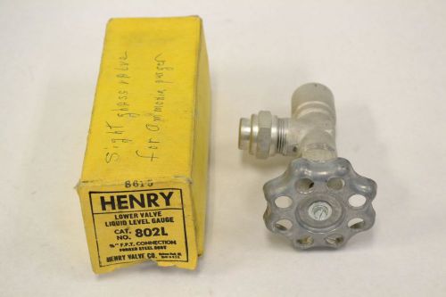 NEW HENRY 802L LOWER STEEL THREADED 3/8 IN CONTROL VALVE B290842