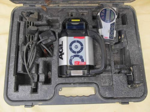 Agatec agl lt200 self leveling rotary laser level with rcr500 &amp; sr200 kit for sale