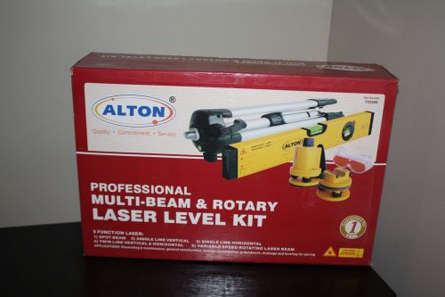 Alton Professional Multi-Beam Laser Level Kit In Case with Tripod with Box