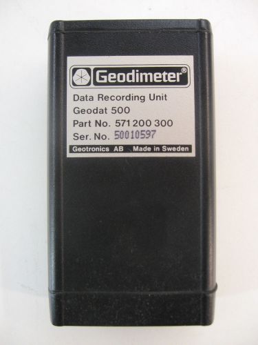 GEODIMETER GEODAT 500 DATA RECORDING UNIT PART NO. 571200300 FOR SURVEYING