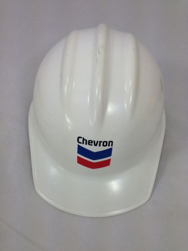 ED Bullard Chevron Hard Boiled Hat Model #303 Adjustable Size:6 1/2 to 8 White