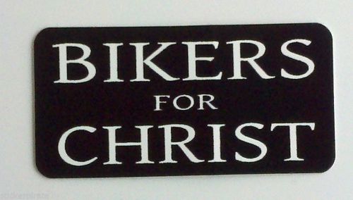 3 - Bikers For Christ Christian Jesus Hard Hat Oil Field Tool Box Helmet Sticker